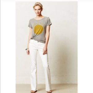 AG white jeans—the Angelina petite boot cut